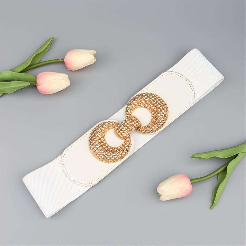 Vintage Elastic Wide Waist Belt for Women Girls