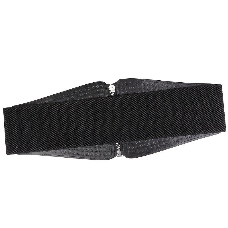 Wide Elastic Studded Belt Female Waist Gothic Plus Size Stretch