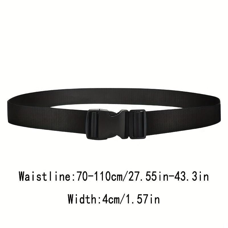 Nylon Belt Solid Color Tactical Military Training Belt Unisex