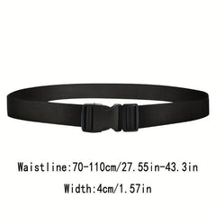 Nylon Belt Solid Color Tactical Military Training Belt Unisex