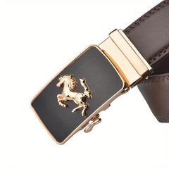 Men's Automatic Buckle Business Leather Belt