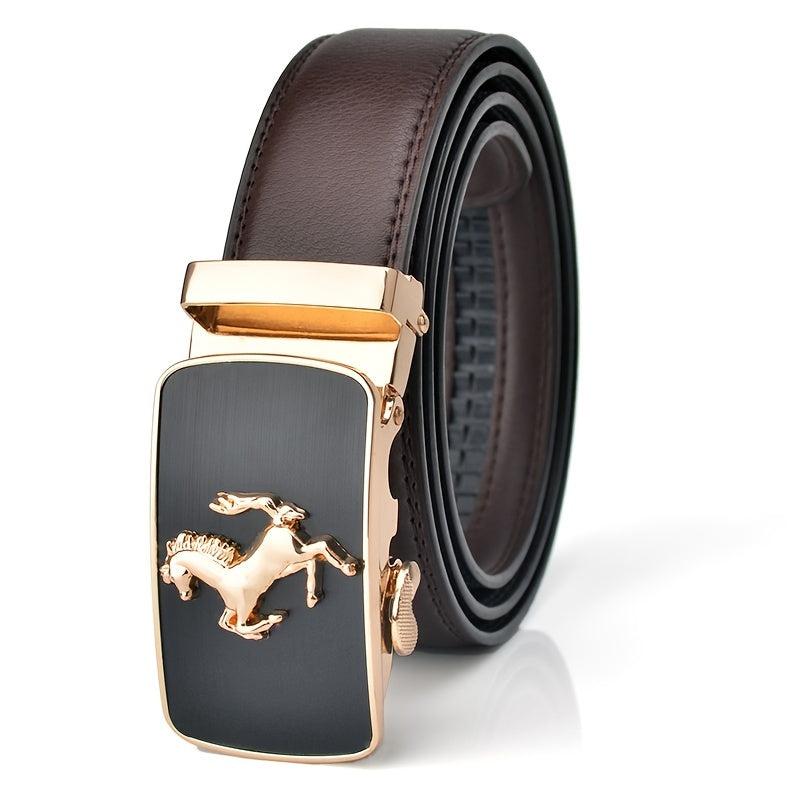 Men's Automatic Buckle Business Leather Belt
