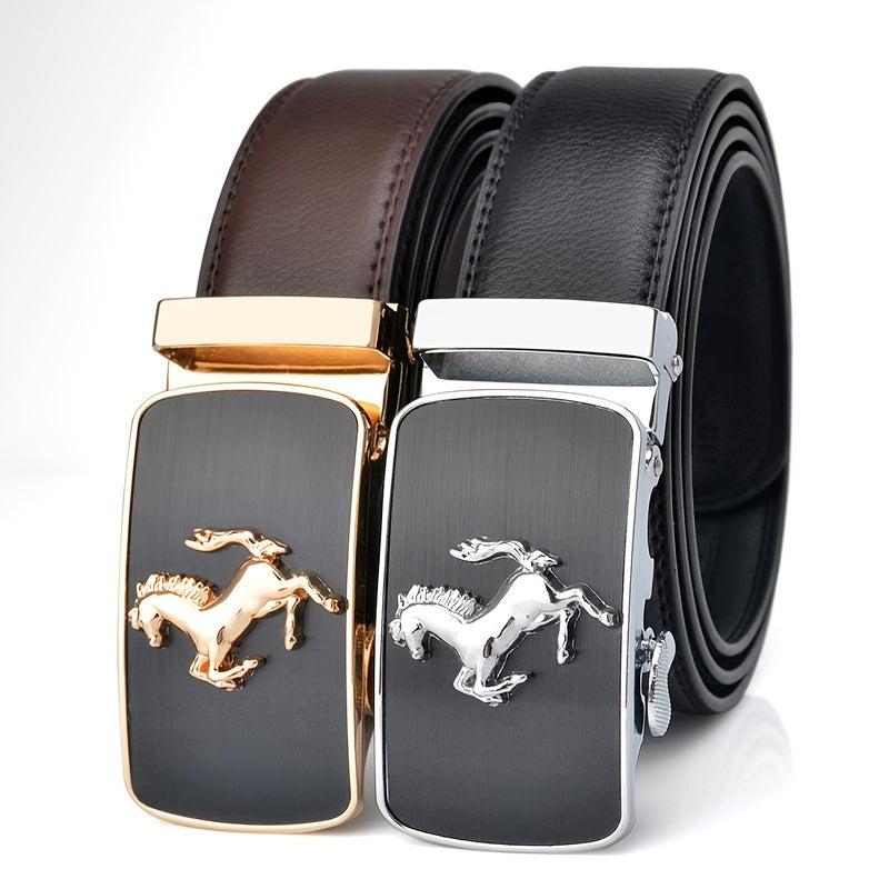 Men's Automatic Buckle Business Leather Belt