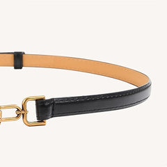 Metal Hasp Belt Thin Women's Waistband Dress Ornament