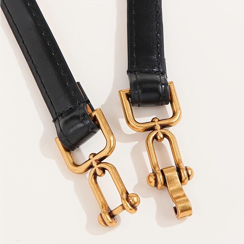 Metal Hasp Belt Thin Women's Waistband Dress Ornament