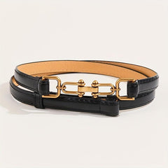 Metal Hasp Belt Thin Women's Waistband Dress Ornament
