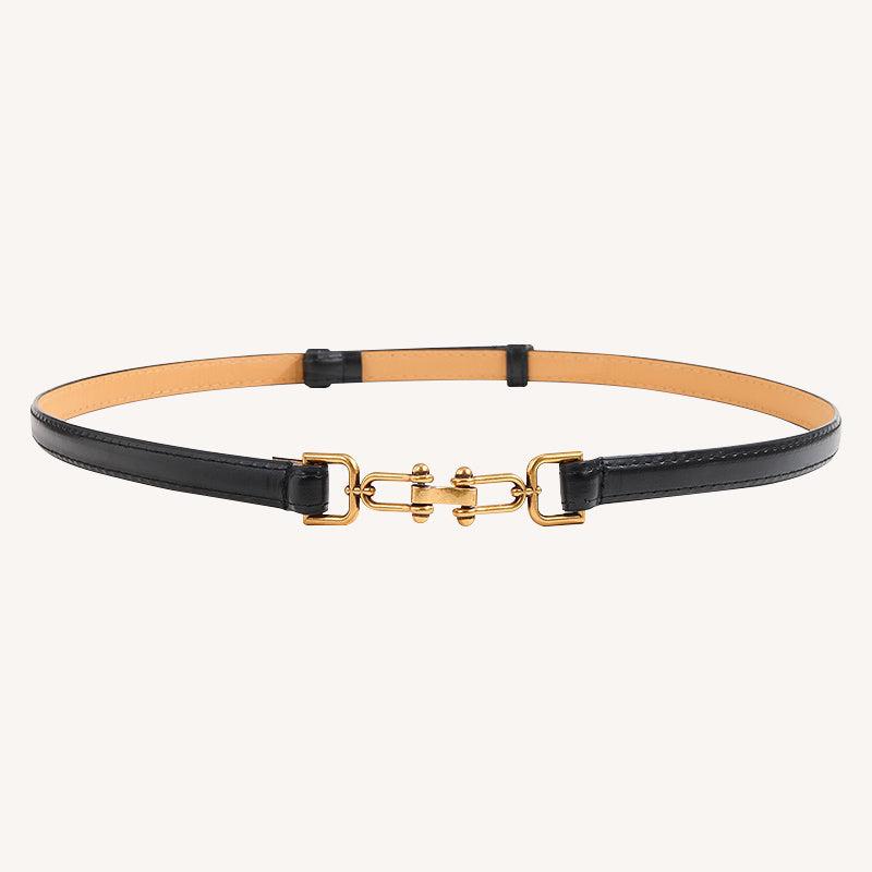 Metal Hasp Belt Thin Women's Waistband Dress Ornament