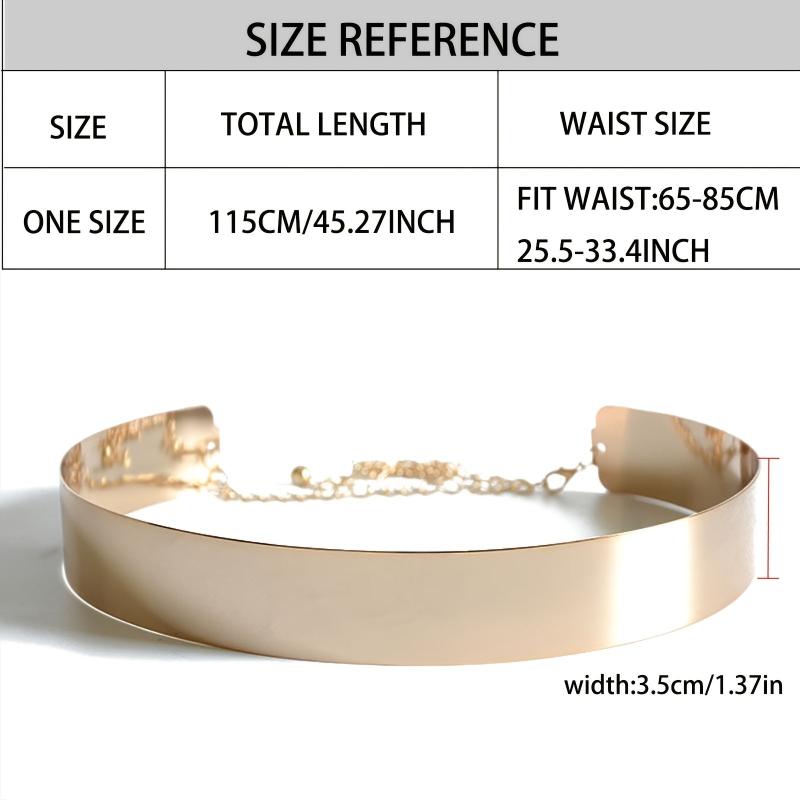 Stylish Polished Metal Dress Girdle for Women