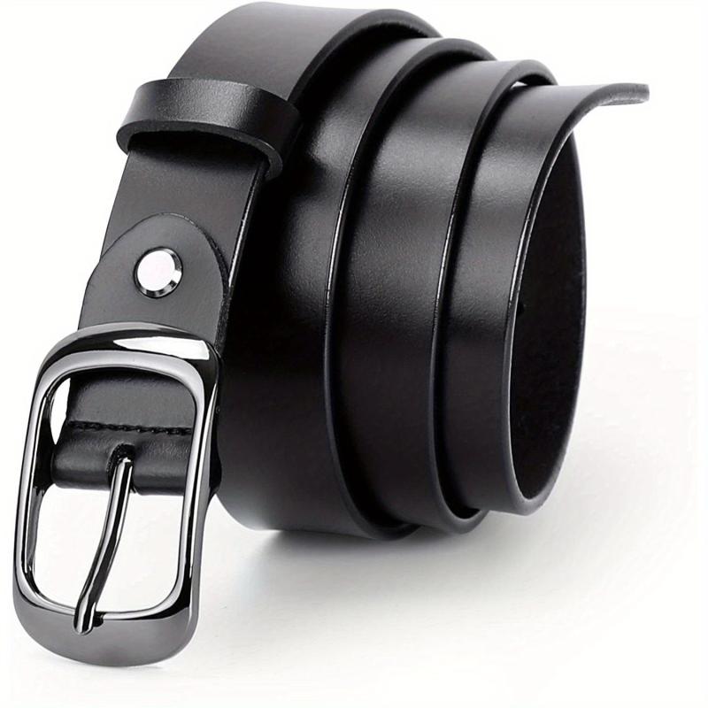  Leather Belt For Women Polished Buckle Casual Jeans Pants Belts