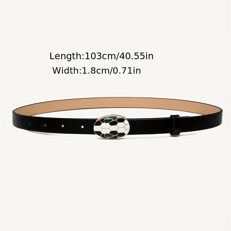 Snake Head Buckle Belt PU Belt For Women