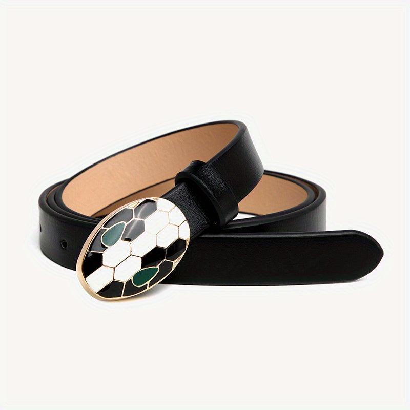 Snake Head Buckle Belt PU Belt For Women