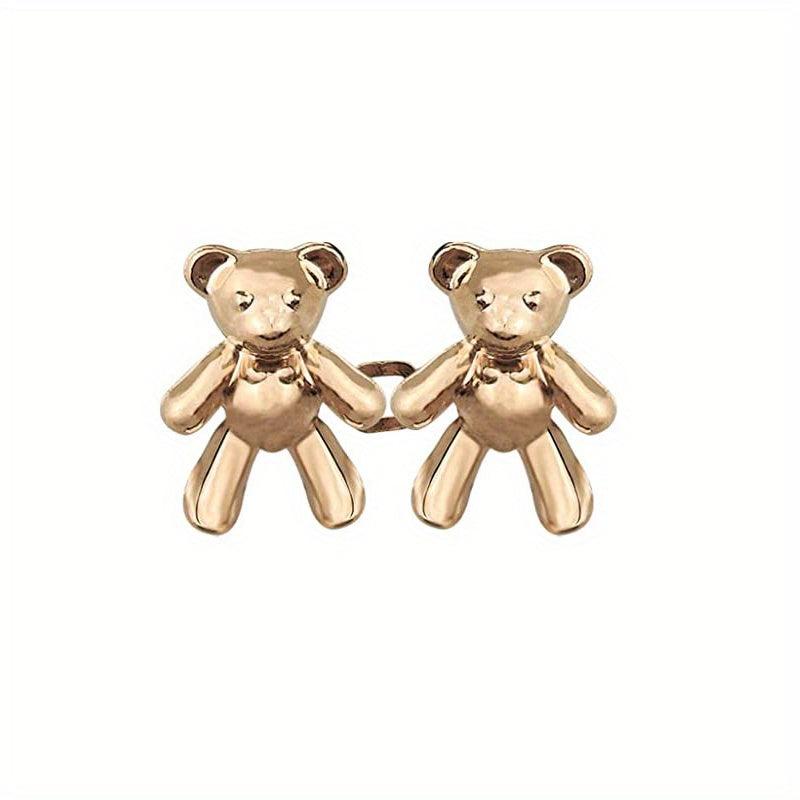 1 Pair Bear Waist Pin Waist Buckle No Sewing Detachable Buttons For Waist Adjust