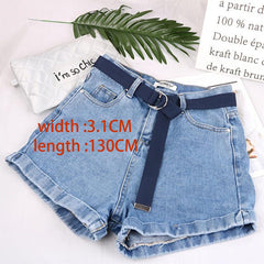 Canvas Double Ring Belt for Women Girls
