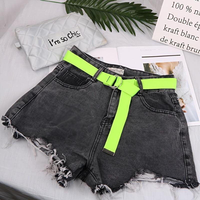 Canvas Double Ring Belt for Women Girls