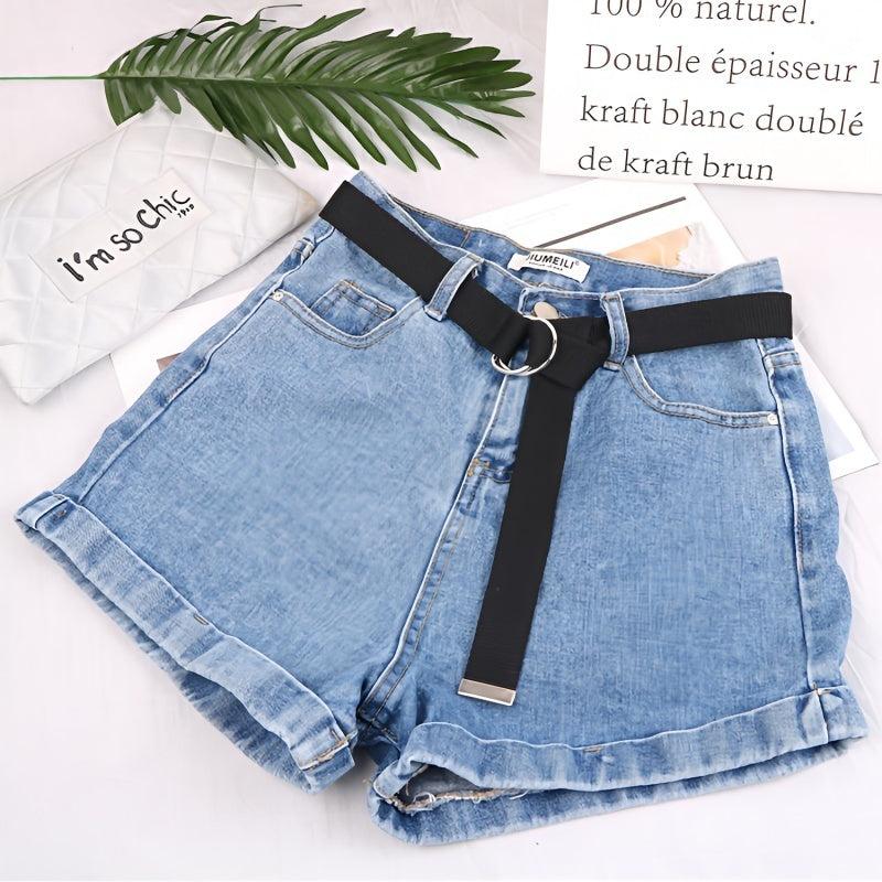 Canvas Double Ring Belt for Women Girls