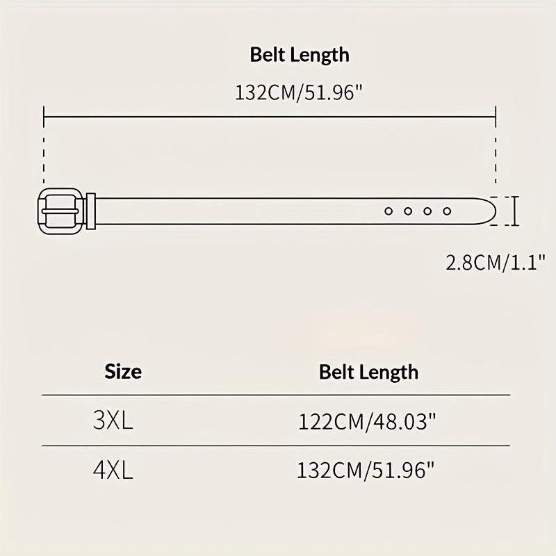  Cow Pattern PU Belt Western Carved Buckle Belts Punk Waistband