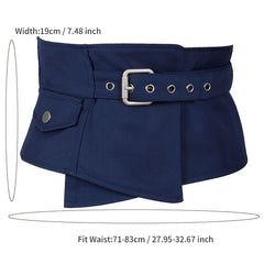 Wide Lace Up Waist Cover Up Belt for Women