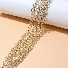 Punk Double Layer Thigh Chain Vintage Lobster Clasp Key Chain Unisex