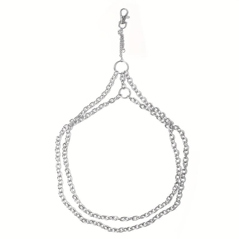 Punk Double Layer Thigh Chain Vintage Lobster Clasp Key Chain Unisex