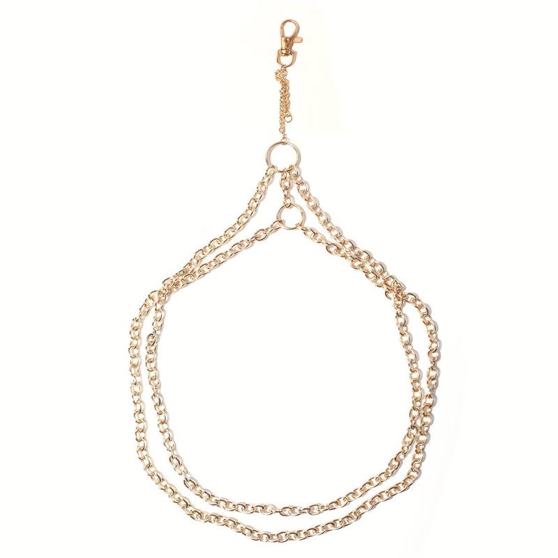 Punk Double Layer Thigh Chain Vintage Lobster Clasp Key Chain Unisex