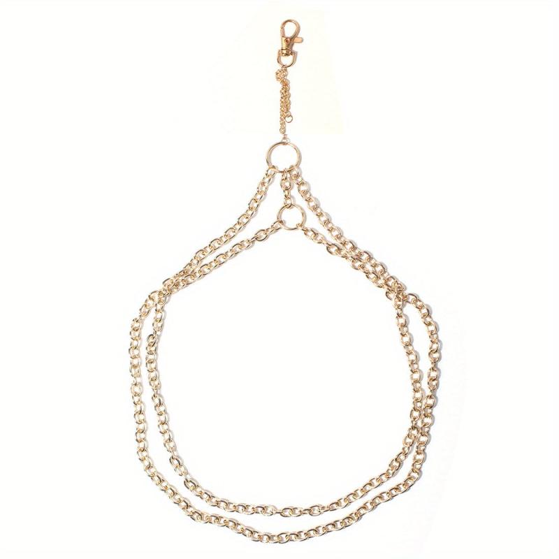 Punk Double Layer Thigh Chain Vintage Lobster Clasp Key Chain Unisex