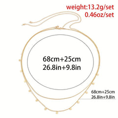 Double Layer Waist Chain Butterfly Pendant Metal Belly Chain Women