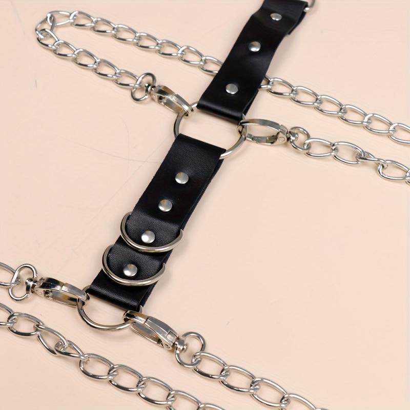Gothic Leg Chain Harness Hip Hop Leg Strap Unisex