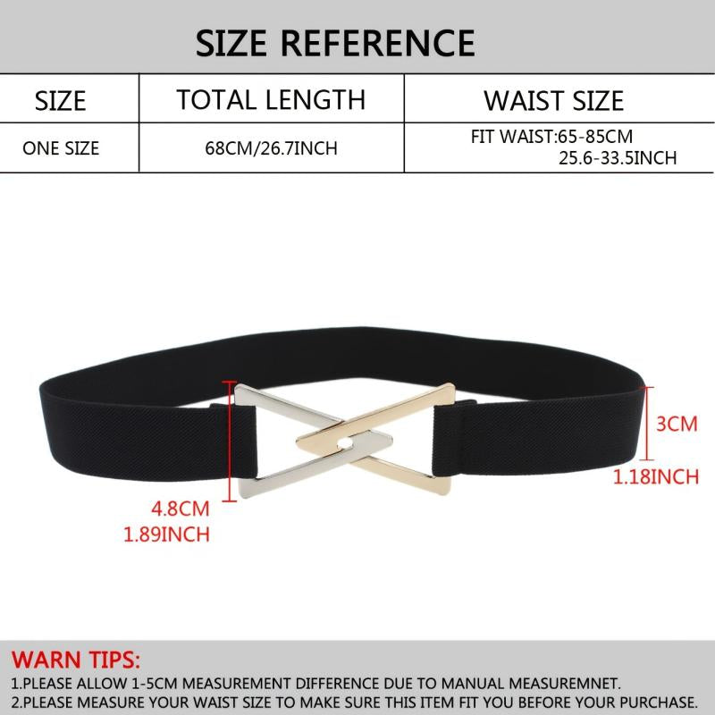 Women Elastic Wide Belt Stretch Lady Dress Belts
