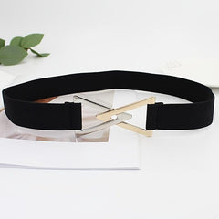 Women Elastic Wide Belt Stretch Lady Dress Belts