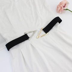 Women Elastic Wide Belt Stretch Lady Dress Belts