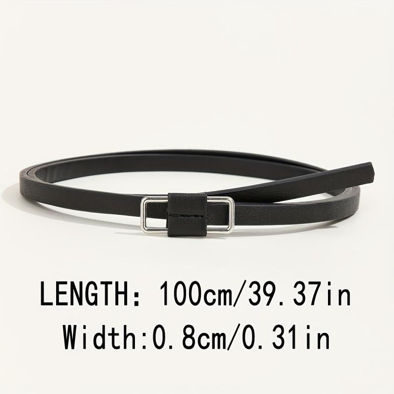 Women's PU Suit Belt Thin Tied Decorative Belt Waistband