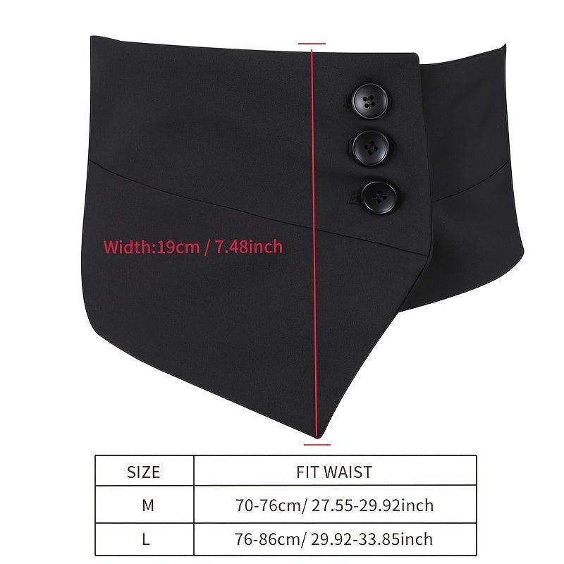 Wide Elastic Suit Girdle Women's Vintage Dress Belt