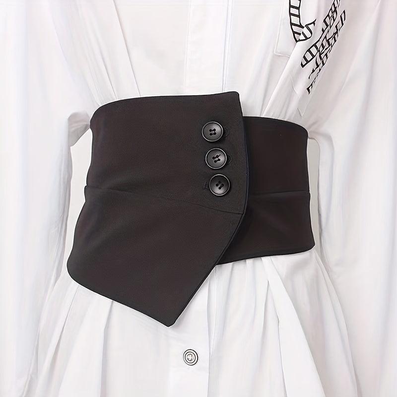 Wide Elastic Suit Girdle Women's Vintage Dress Belt
