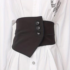 Wide Elastic Suit Girdle Women's Vintage Dress Belt
