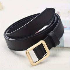 Pin Buckle PU Leather Belt for Men Women