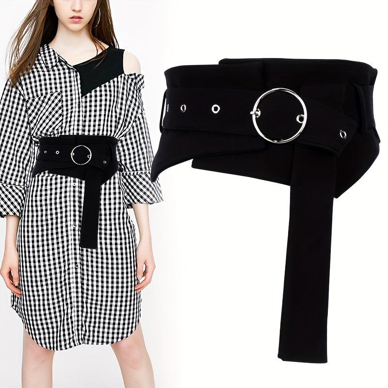Denim Corset Belt Women's Wide Girdle Dress Skirt Decor