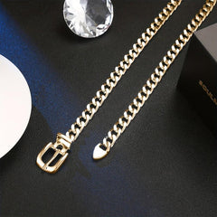 Punk Waist Chain Pin Buckle Metal Belly Chain Hip Hop Girdle