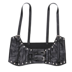  Underbust Waist Belt PU Leather Corset Wide Belt