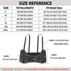  Underbust Waist Belt PU Leather Corset Wide Belt