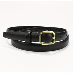 Square Pin Buckle PU Belt Solid Casual Belt Vintage Jeans Pants Belt