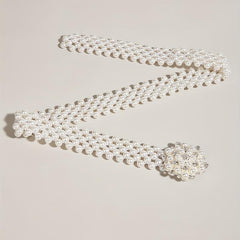 Faux Pearl Girdle Belt for Women