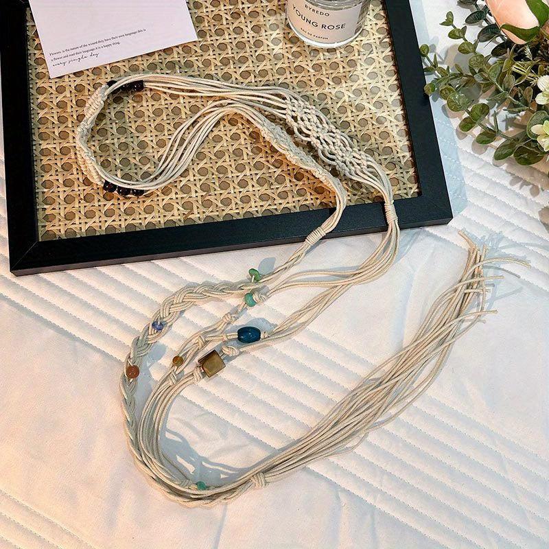 Vintage Tassel Braided Sash Belt Bohemian Waist Chain