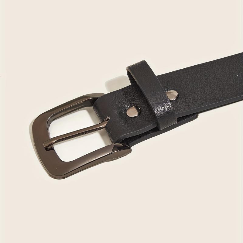 Unisex Pin Buckle Rivet Belt PU Leather Casual Jeans Pants Belt