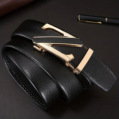 Men's Business Belt Youth Suit Belt Button Style