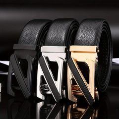 Men's Business Belt Youth Suit Belt Button Style