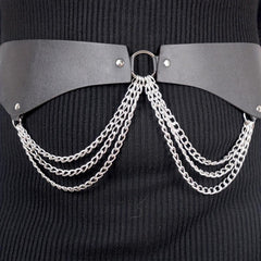  Chain Tassel Waistband Harness Belt Gothic Layer