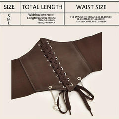 Heart Pendant Lace Up Belt Punk Bowknot Corset Belt Women Elastic
