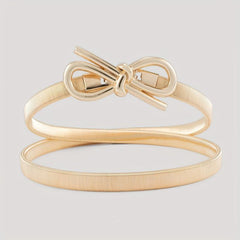 Twist Bowknot Chain Belt Golden Waist Decorative Boho Women's Belt