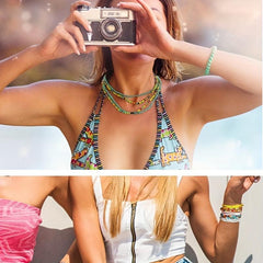 12Pcs Colorful Belly Beads Bohemian Waist Chain Body Jewelry
