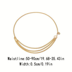 Metal Sunflower Waist Chain Tassel Chain Women Belly Chain Accessories